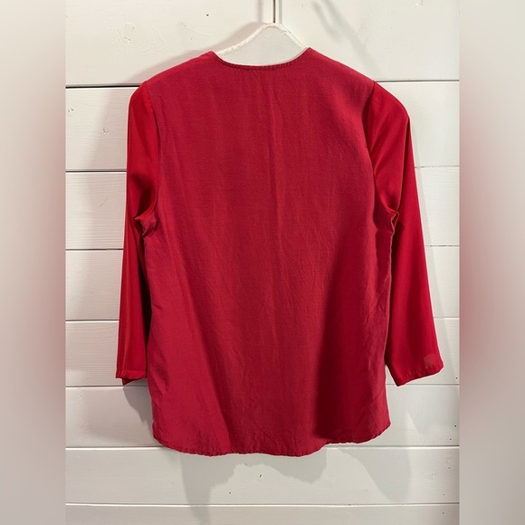 ❤️ SLT STUDIO – Red Blouse Size S - Picture 8 of 11
